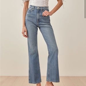 Reformation Georgia Retro High Rise Flare NWT